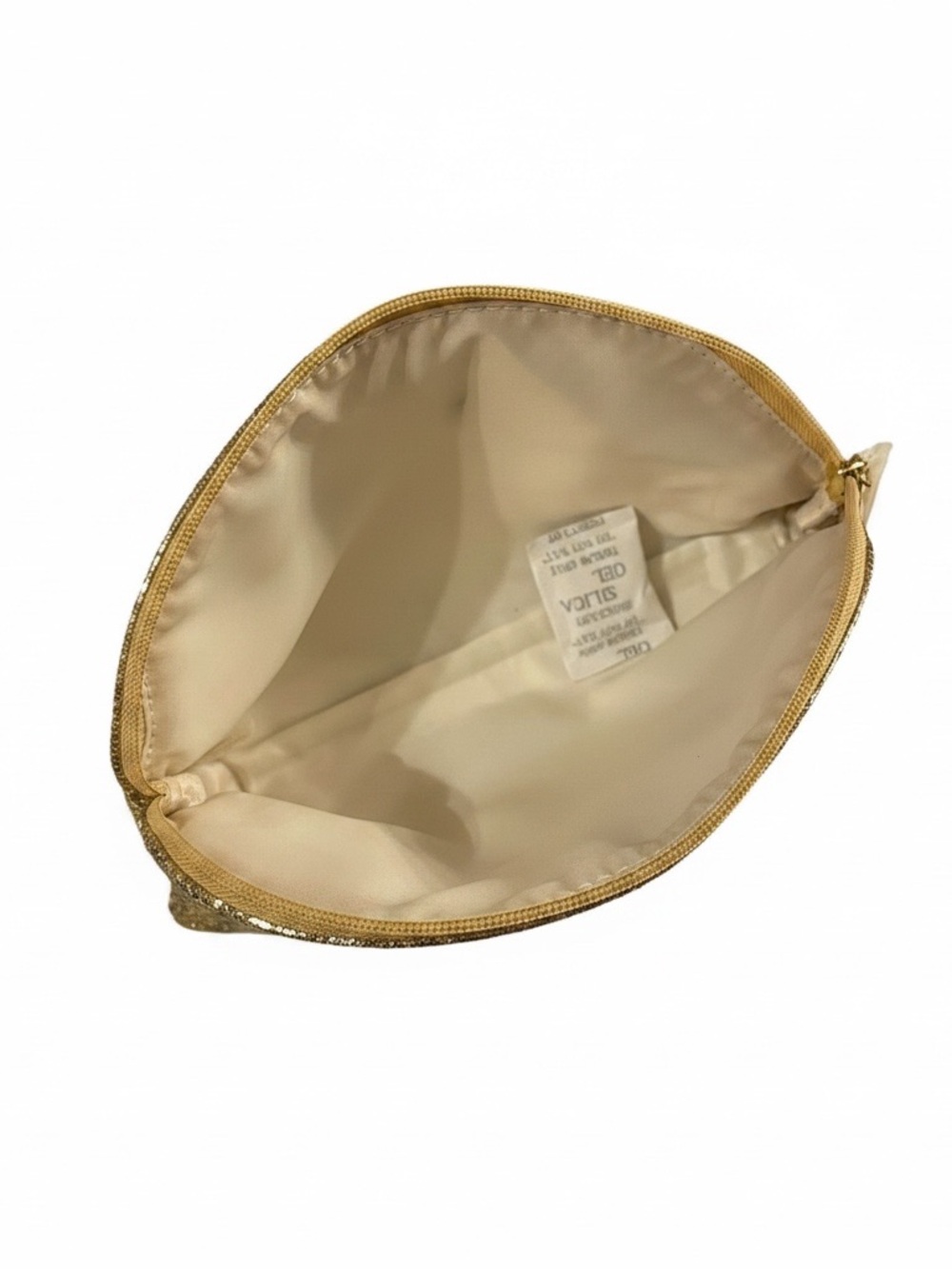 Estee Lauder Metallic Gold Cosmetic Pouch with Matching Mirror + Free Gift 🎁 - Picture 3 of 6